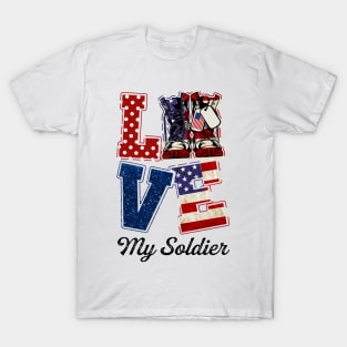 Army Love My Soldier Personalized T-Shirt